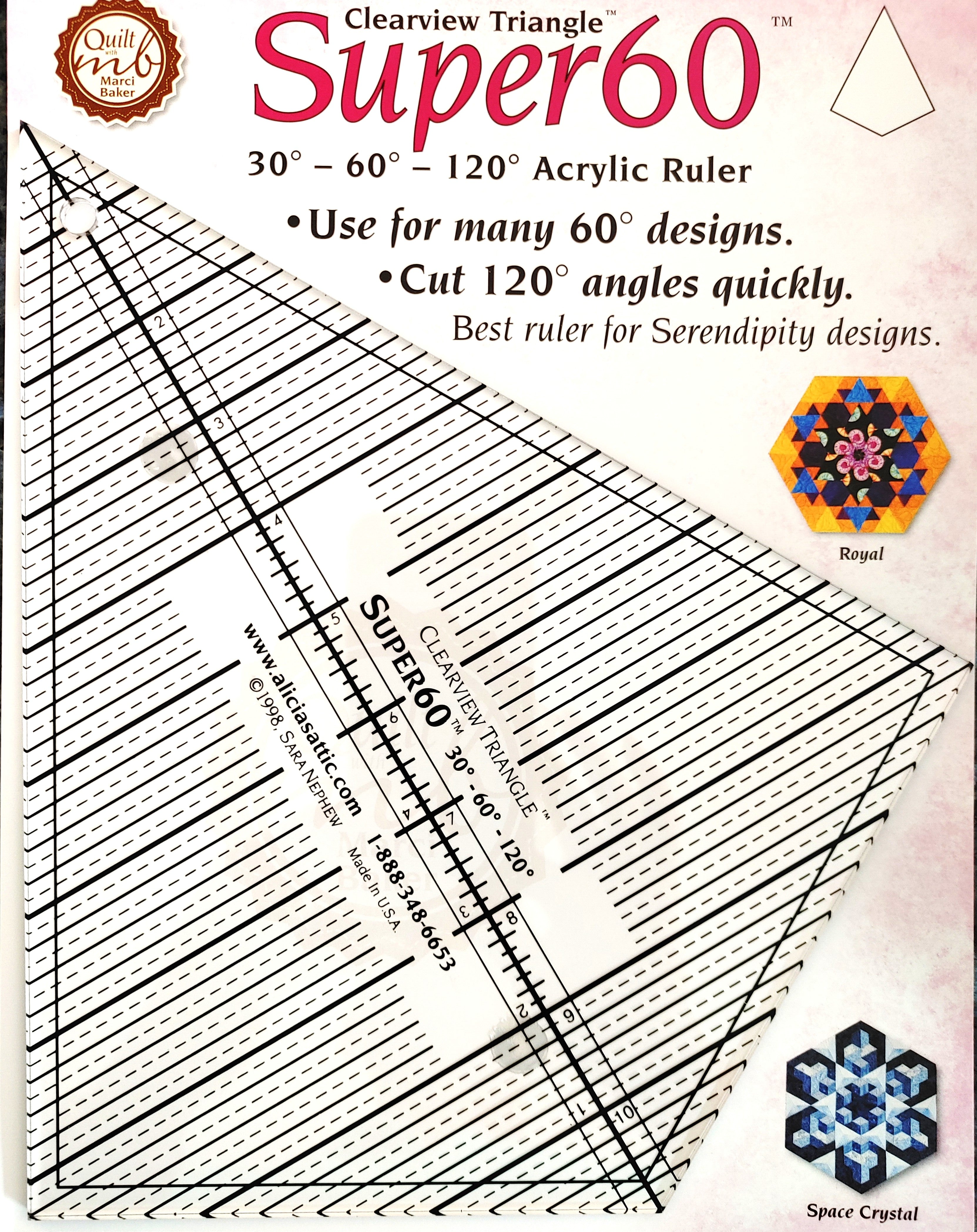Super60 Ruler by Clearview Triangle
